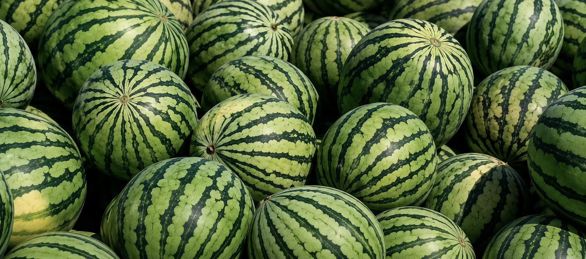 Titan Tiger stripes mini — ripe fruit, Agriva Seeds variety